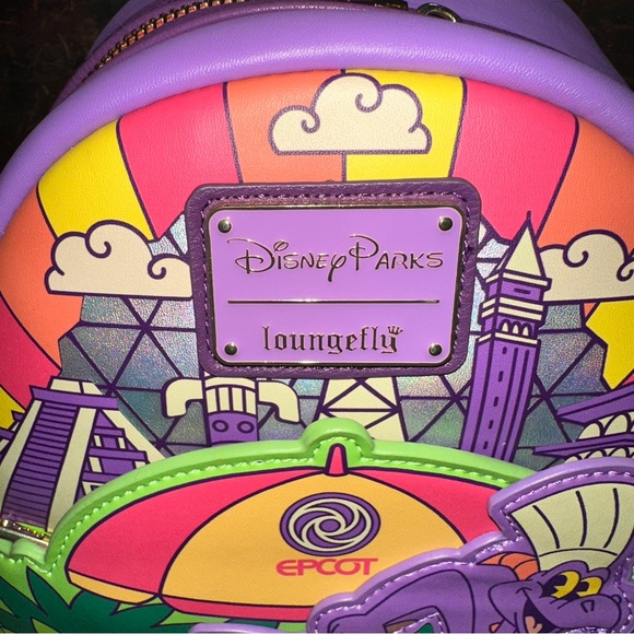 Disney Parks Backpack Loungefly 2024 Epcot Food & Wine Festival Chef Figment NWT - Picture 4 of 17